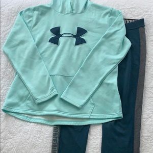 Under Armour Kids Teal set bundle